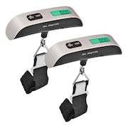 5 CORE Luggage Scale Handheld Portable Electronic Digital Hanging Bag Weight Scales Travel 110 LBS 50 KG 5 Core LSS-004 (2 Pieces) LSS-004 2pcs